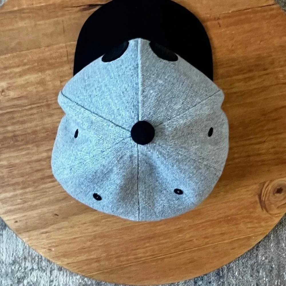 Disney Mickey Mouse Kids Hat‎ Cap - Embroidered Gray and Black OSFM